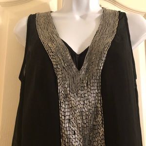 Vintage Black Sequin 2-piece Set